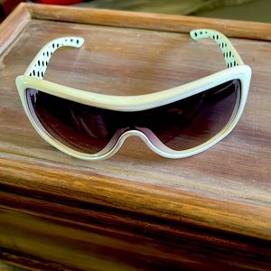 Womens miu miu white shield sunglasses